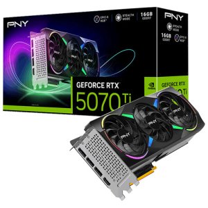 PNY GeForce RTX 5070 Ti ARGB Epic-X RGB OC Triple-Fan 16GB GDDR7 Video Card